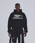 HOLY STATE DECO BOXY FIT HOODIE BLACK