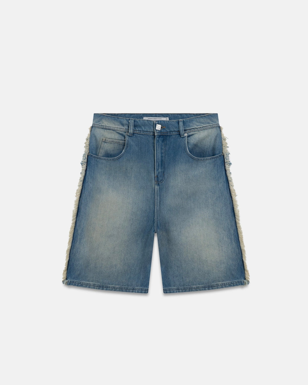 SPRING FRAYED JORTS BLUE