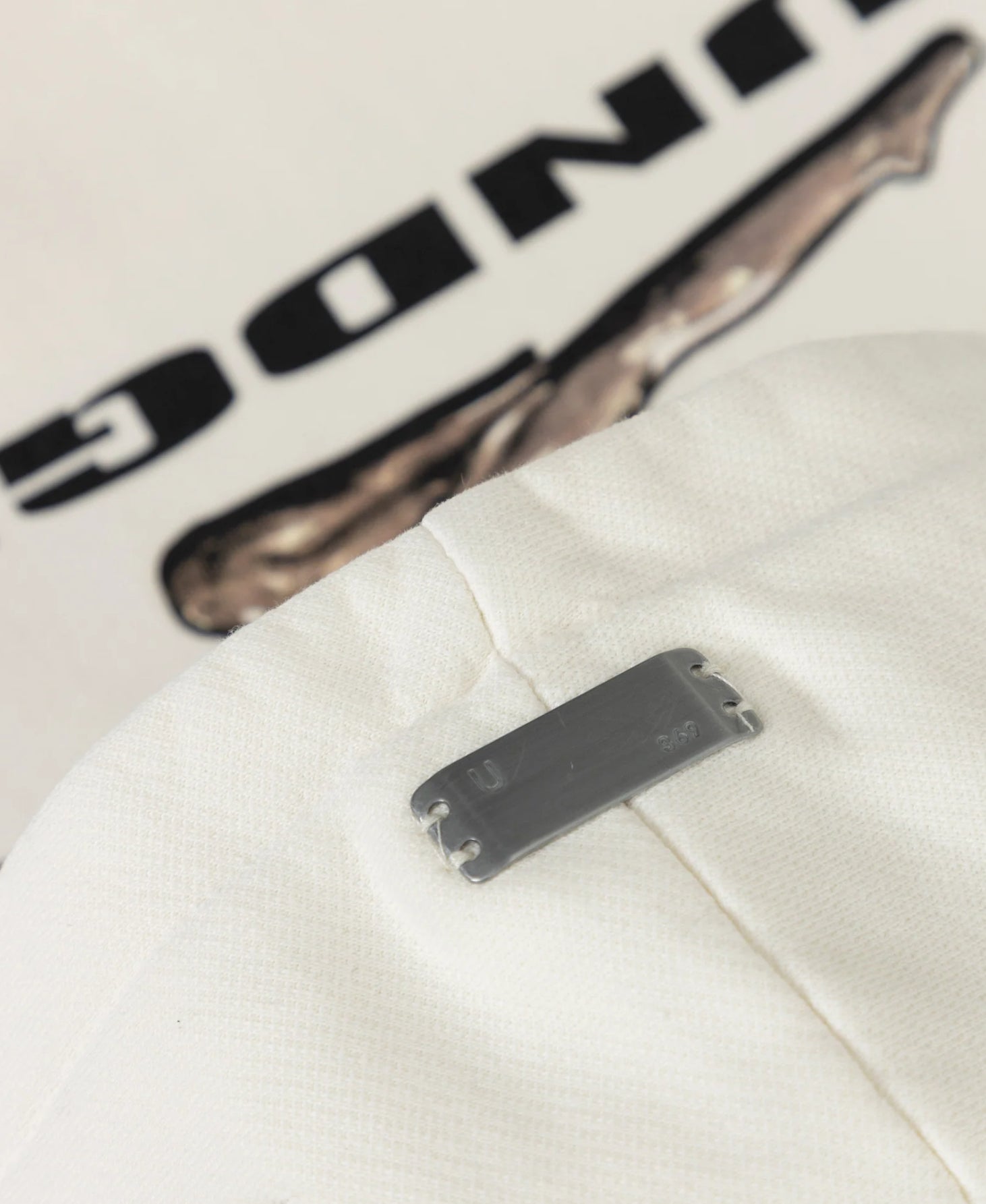 W HOLY STATE DECO BOXY FIT HOODIE WHITE