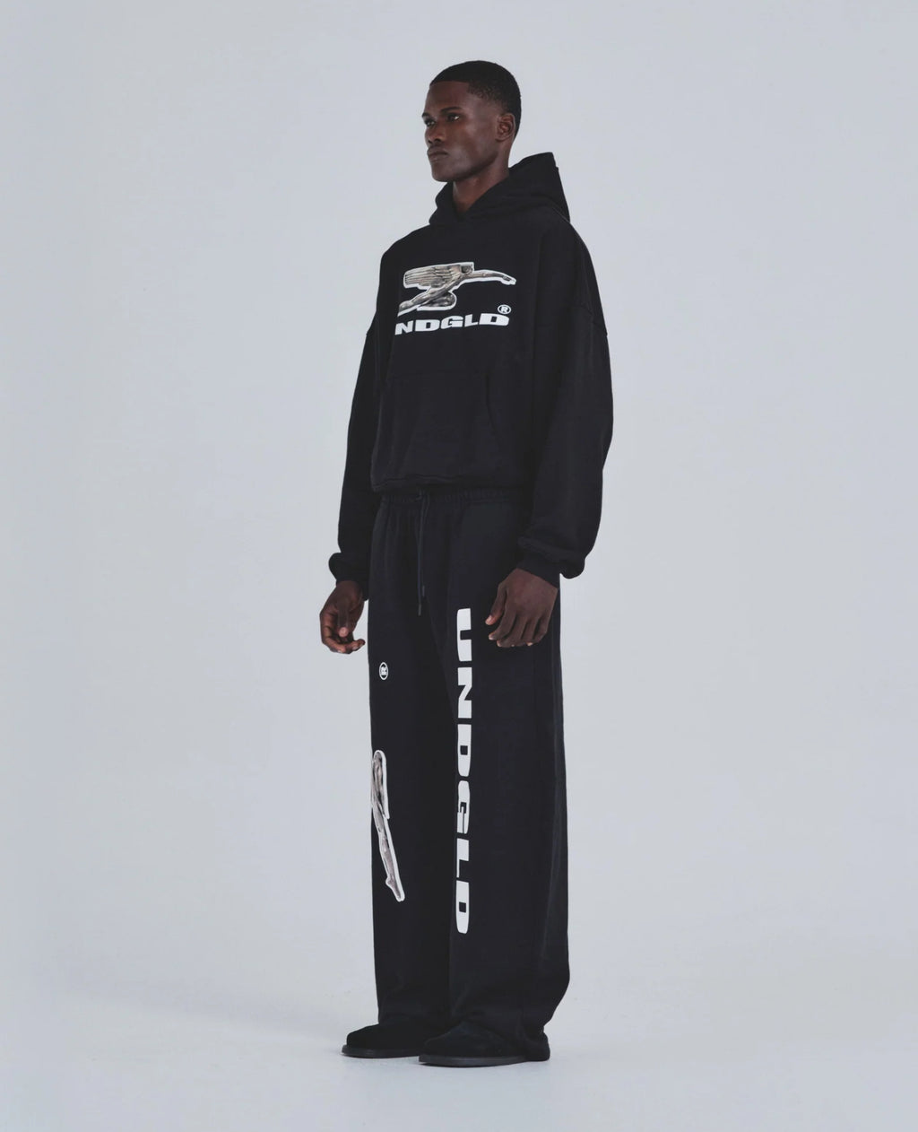 HOLY STATE DECO BOXY FIT HOODIE BLACK