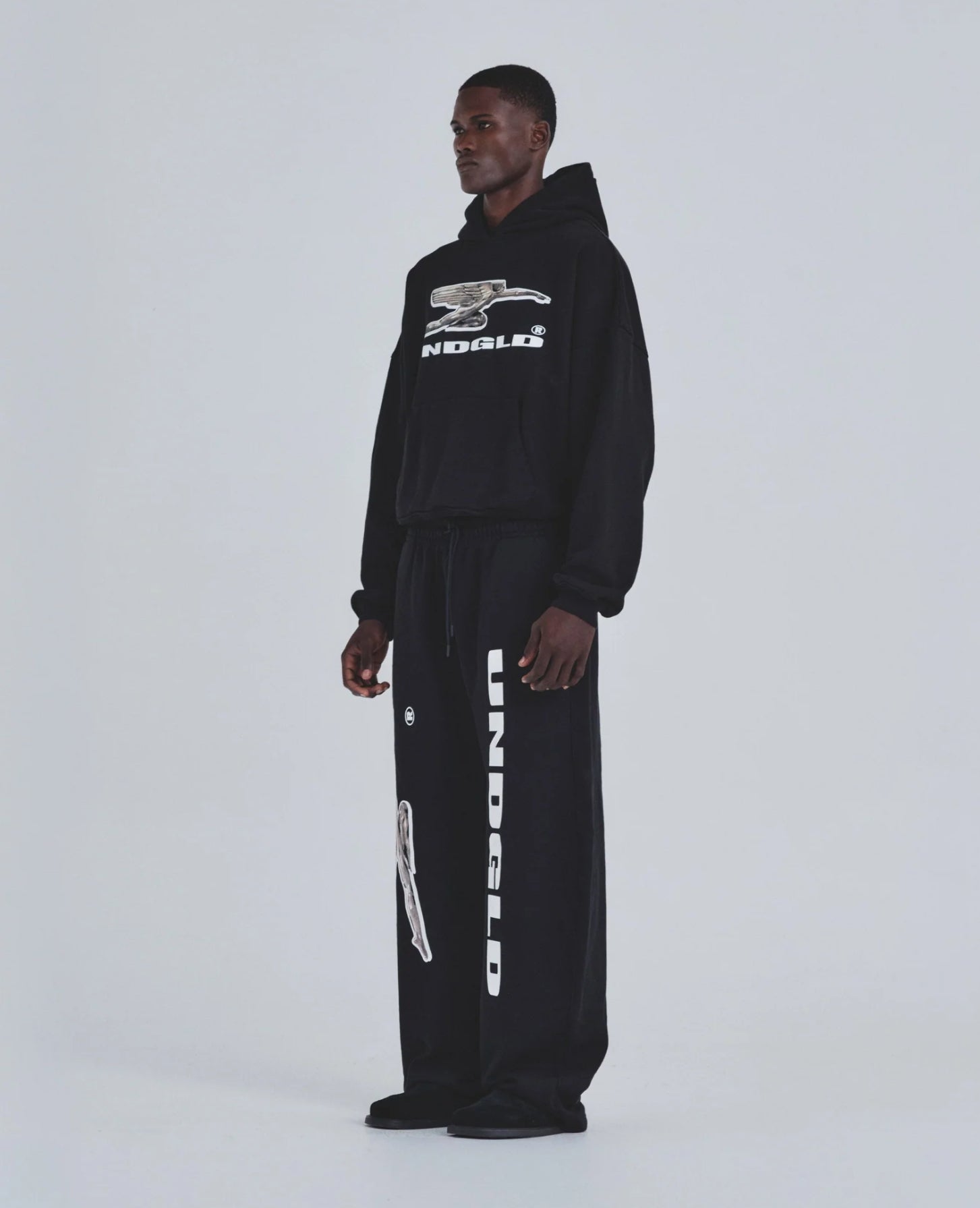HOLY STATE DECO BOXY FIT HOODIE BLACK