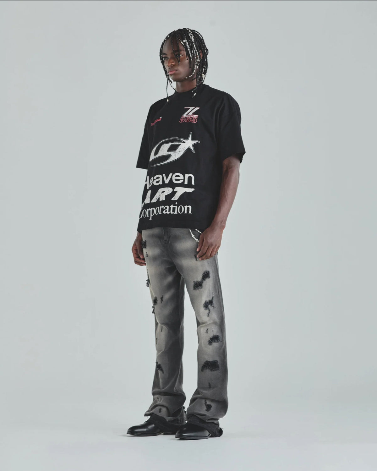 Act 1 Racer Tshirt Black
