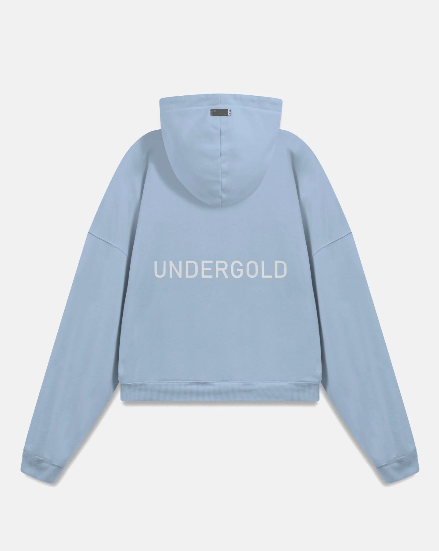 BASICS UNDERGOLD BOXY FIT HOODIE LIGHT BLUE