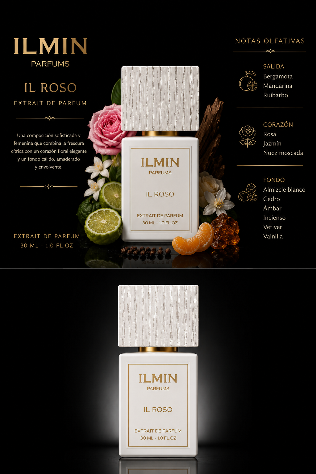 ILMIN Parfums IL ROSO Extrait De Parfum Spray 1oz / 30ml