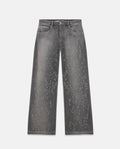 W HOLY STATE RIPPED WIDE JEANS WASHED GRAY