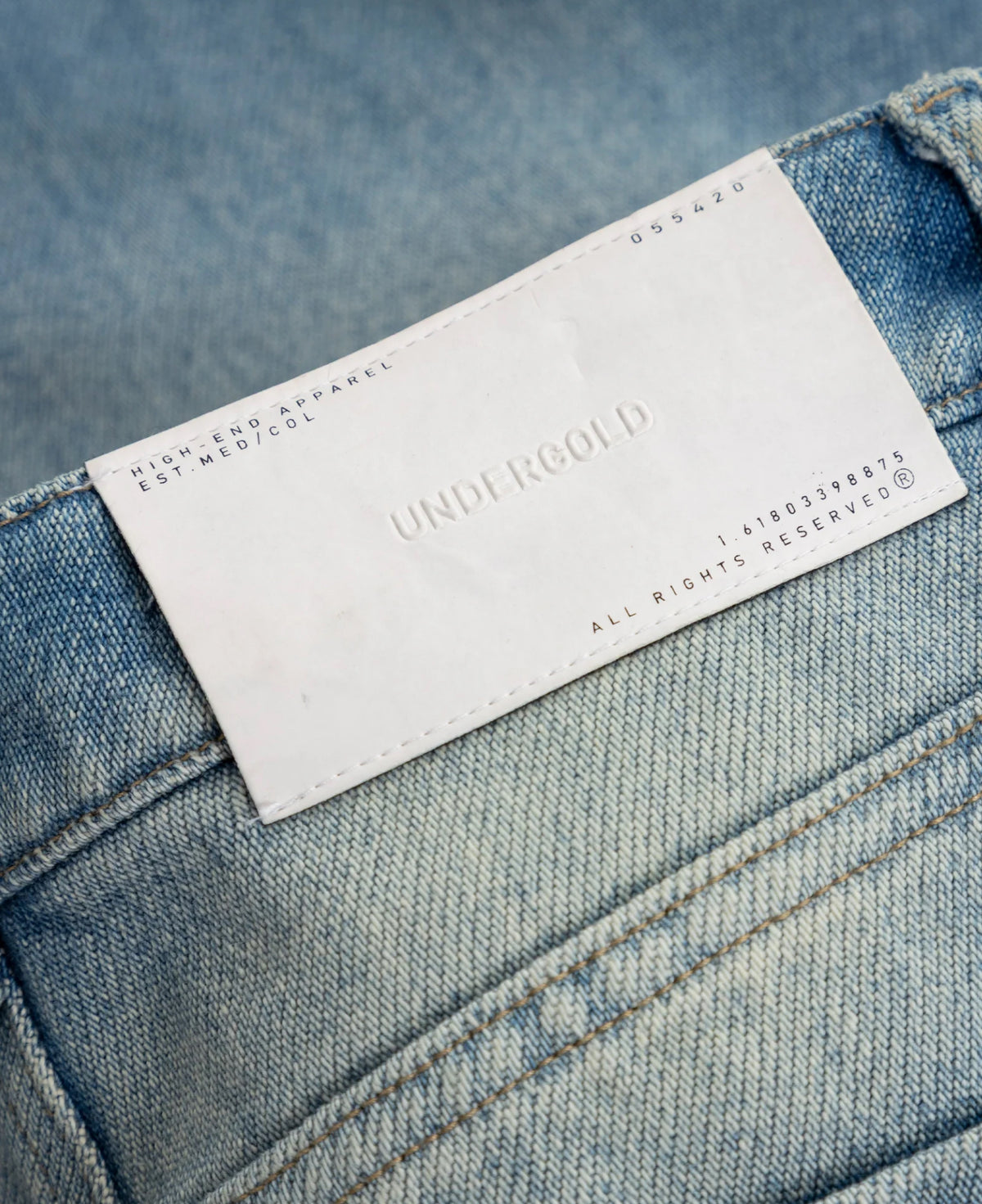 W Spring UNDRGLD Frayed Wide Jeans Blue