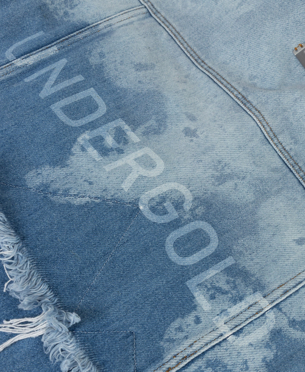 HOLY STATE UNDRGLD DOUBLE DESTROYED JACKET BLUE