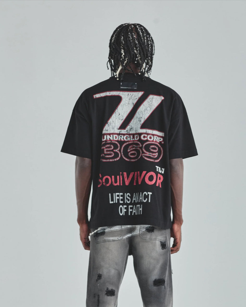 Act 1 Racer Tshirt Black