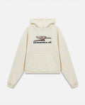 W HOLY STATE DECO BOXY FIT HOODIE WHITE