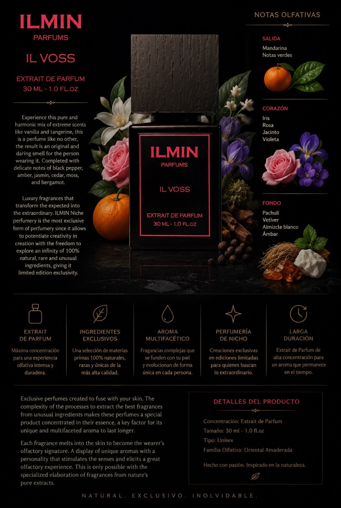 ILMIN Parfums IL EGO Extrait De Parfum Spray 1oz / 30ml