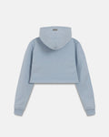 W BASICS UNDERGOLD ZIP UP SLIM FIT HOODIE LIGHT BLUE