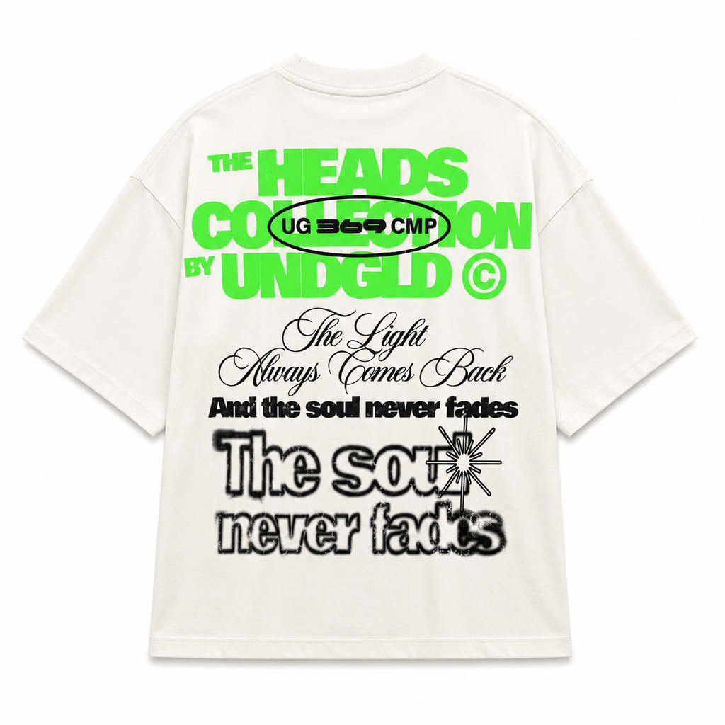 UNDERGOLD HELIOS FACE BOXY FIT TSHIRT WHITE