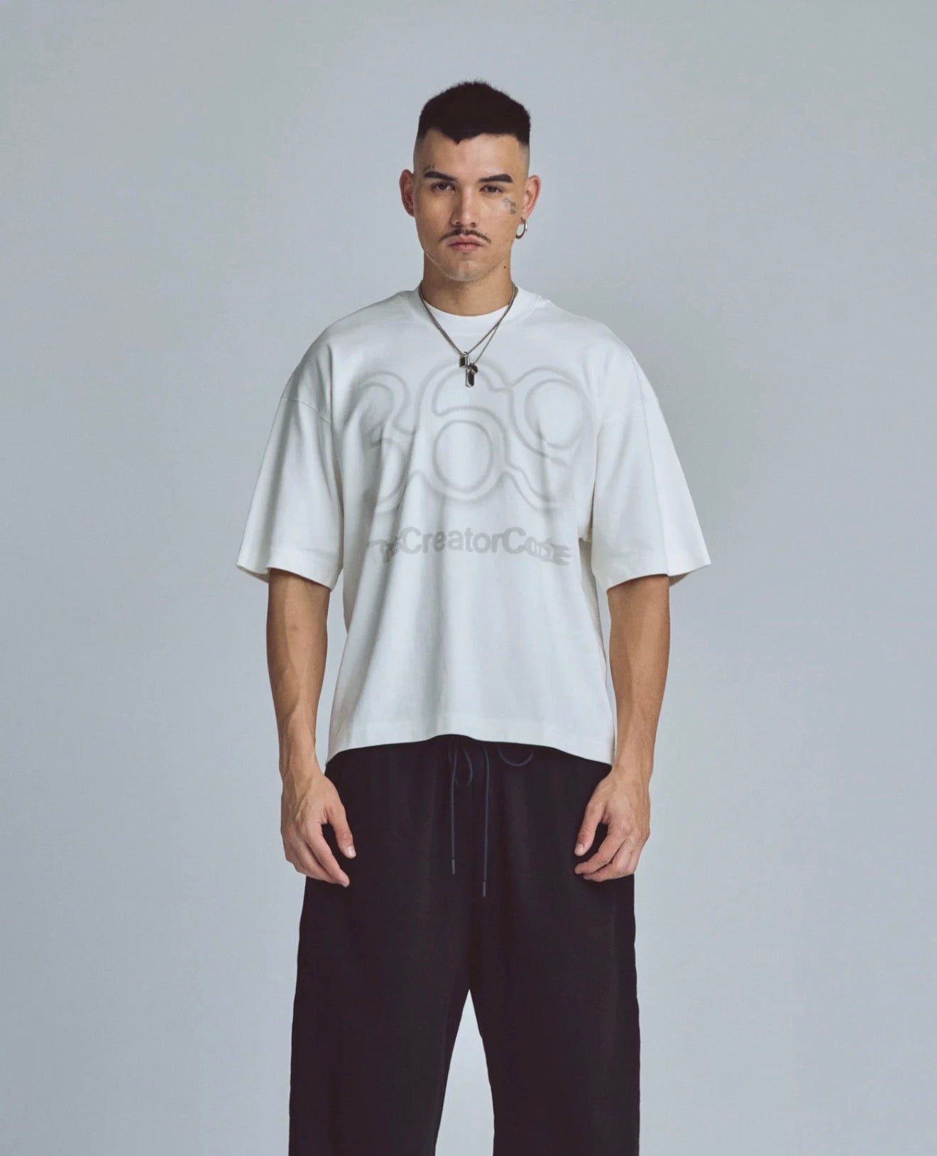 STARDUST CODE BOXY FIT TSHIRT WHITE